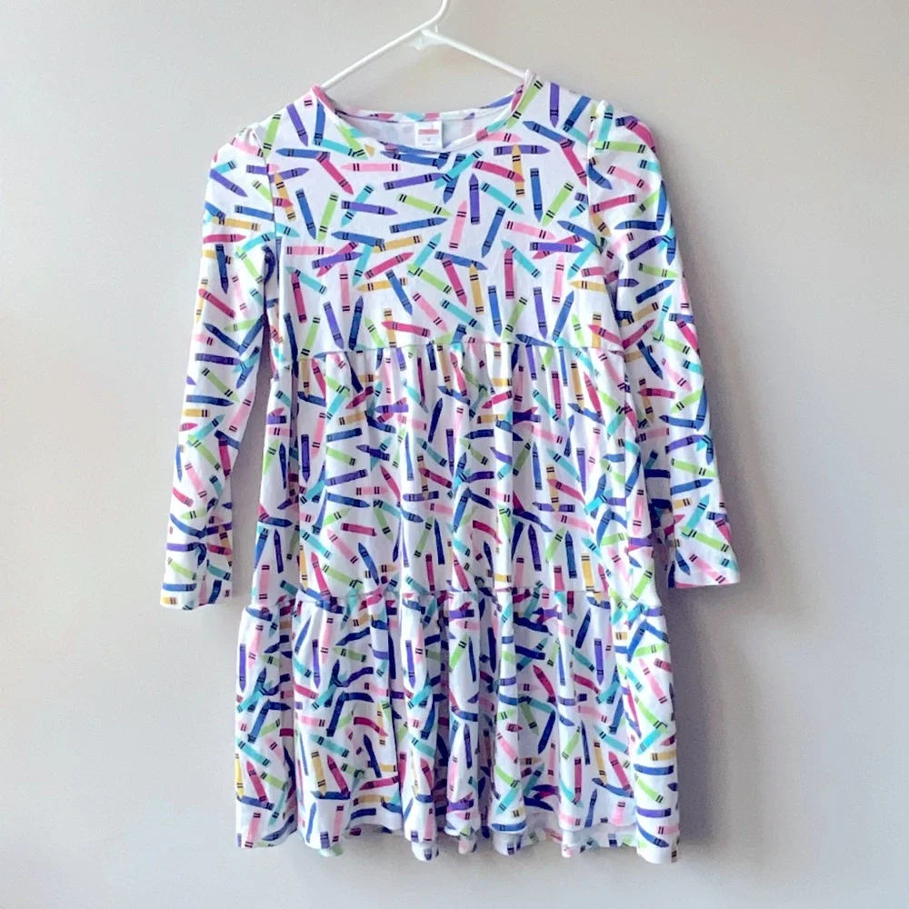 Gymboree White Crayons Dress